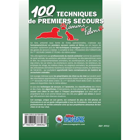 Livre Techniques De Premiers Secours Canins Et F Lins Ditions