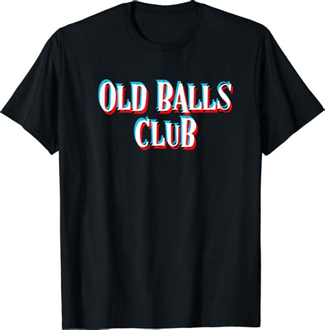 Amazon Mens Funny Over The Hill Old Balls Club Men 40th 50th