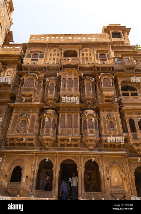 Old Haveli Facade Rajasthan Jaisalmer India Stock Photo Alamy