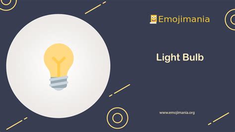 💡 Light Bulb emoji Copy & Paste - Emojimania