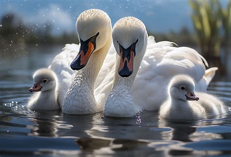 Swan Family Portrait on Behance