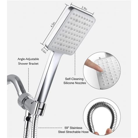 Grich High Pressure Shower Head With Handheld Spray M