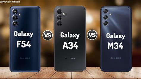 Samsung Galaxy F54 Vs Galaxy A34 Vs Galaxy M34 Comparison Youtube