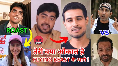 Elvish Yadav Roast Carryminati Triggered Insaan Flying Beast Vs