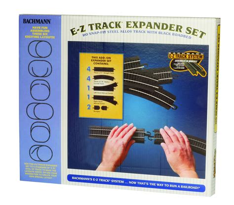 Buy BachmannTrains - Snap-Fit E-Z TRACK LAYOUT EXPANDER SET - STEEL ALLOY Rail With Black ...