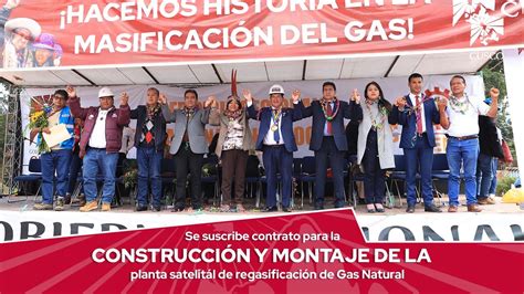 Se suscribió contrato para la construcción de la Planta Satélite de