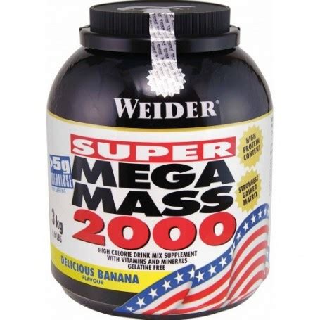 Weider Mega Mass 2000 3kg Can