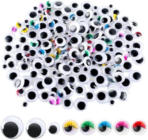 Pcs Black Wiggle Googly Eyes With Self Adhesive Mm Mm Mm