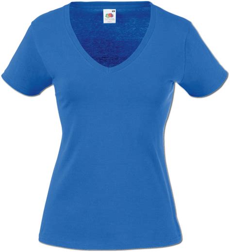 Fruit Of The Loom Damen T Shirt V Neck Valueweight V Ausschnitt Lady