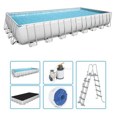 Bestway Piscina Fuori Terra Rettangolare Power Steel X X H