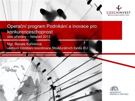 Ppt Opera N Program Podnik N A Inovace Pro Konkurenceschopnost Stav