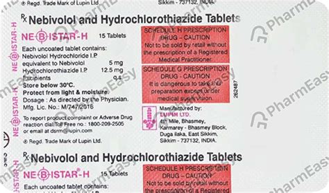 Nebistar H Strip Of Tablets Uses Side Effects Price Dosage