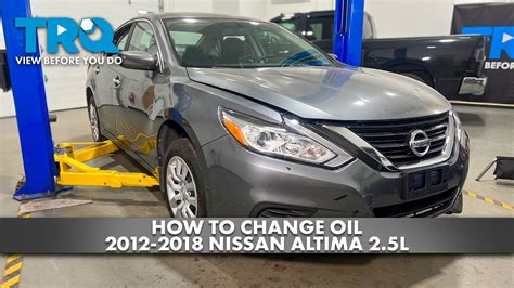 How To Change Oil Nissan Altima L Youtube