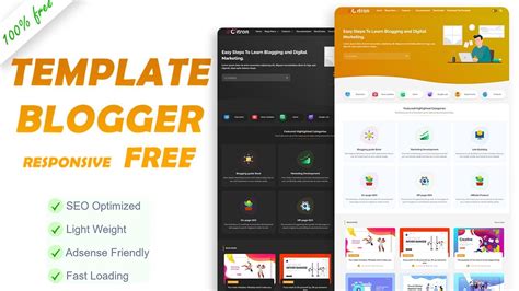 Template Blogger Premium Gratis Fast Loading Youtube