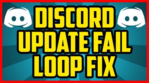 Discord Stuck On Update Failed Loop