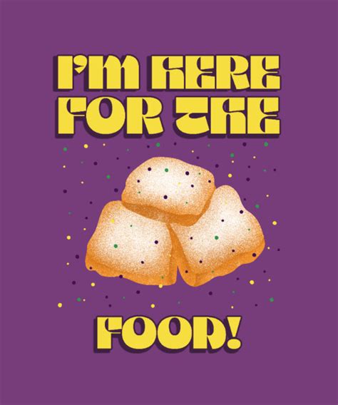 Placeit T Shirt Design Creator With Mardi Gras Food Graphics