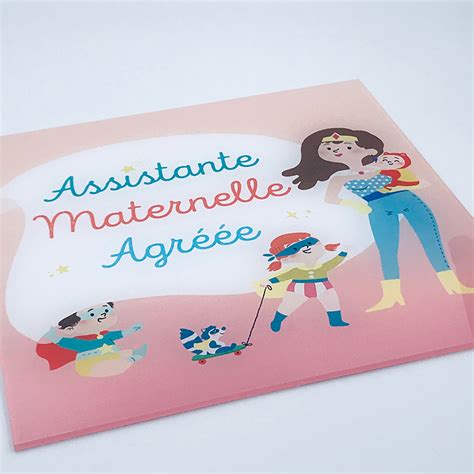 Plaque Originale Pour Assistante Maternelle