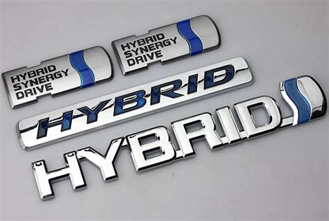 D Hybrid Sticker Badge Emblem Car Logo For Toyota Camry Hybrid