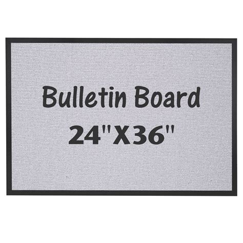 Buy Bulletin Board X Inch Notice Pin Cork Board With Grey Canvas