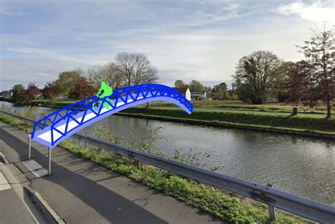 Une Passerelle V Lo Pi Ton Du Nouveau Parc De La Scarpe Au D Part Du