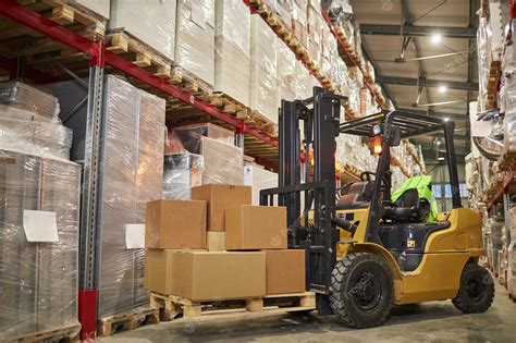 Premium Photo Background Image Of Forklift Truck In Warehouse Interior