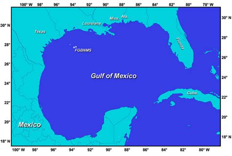 Gulf Of Mexico Map • Mappery