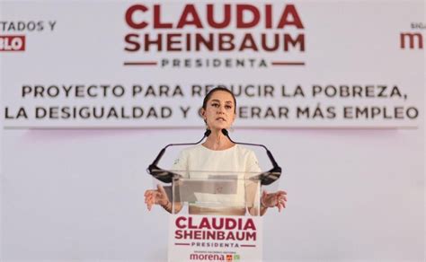 Sheinbaum Presenta Su Proyecto Para Reducir La Pobreza Y Desigualdad