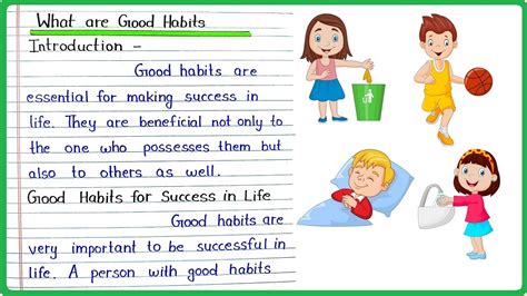 Good Habits For Children In School