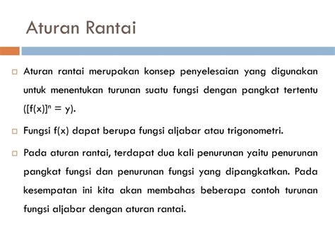 Contoh Soal Aturan Rantai Turunan Fungsi Dan Jawaban Jawaban Buku