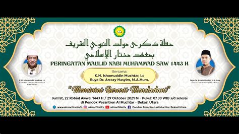 Live Maulid Nabi Muhammad Saw H Bersama Buya Arrazy Ma Youtube