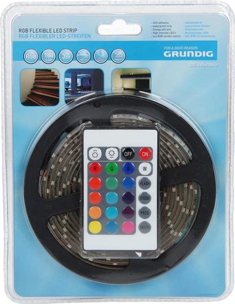 Bol Grundig Flexibele LED Strip 3 Meter 20 RGB Kleuren