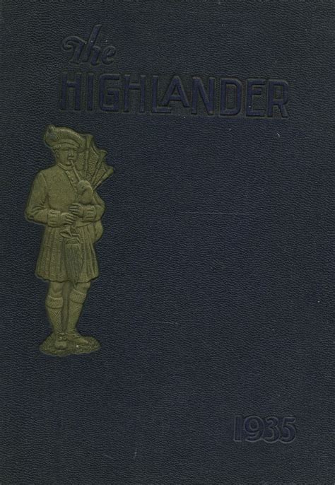 1935 yearbook from Highland Park High School from Dallas, Texas for sale