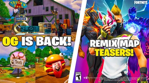 Fortnite Og Teasers Are Here Remix Map Locations Youtube