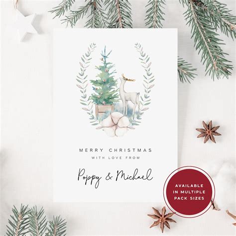 Personalised Christmas Card Pack Christmas Card Packs Uk Christmas