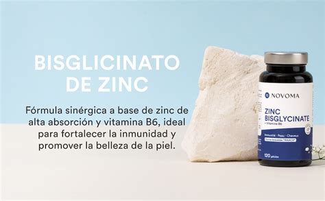 Zinc Bisglicinato TRAACS 15 Mg Vitamina B6 Bioactiva Altamente