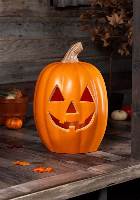 20" Light Up Pumpkin Halloween Prop | Pumpkin Decorations – Kids ...