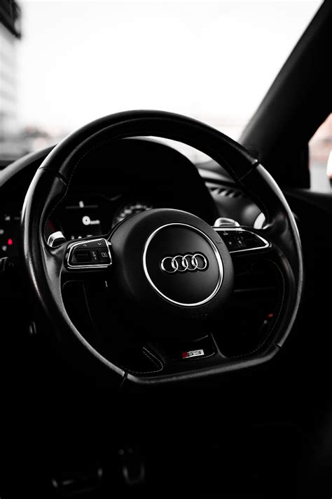 Audi Steering Wheel Car Black Hd Phone Wallpaper Peakpx