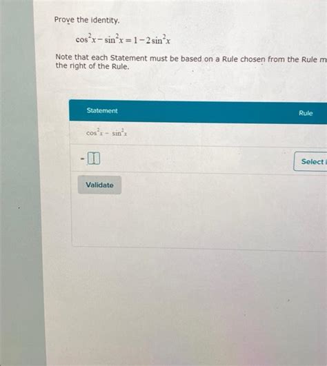 Solved Prove The Identity Cosx Sin X 1 2 Sinx Note That Chegg
