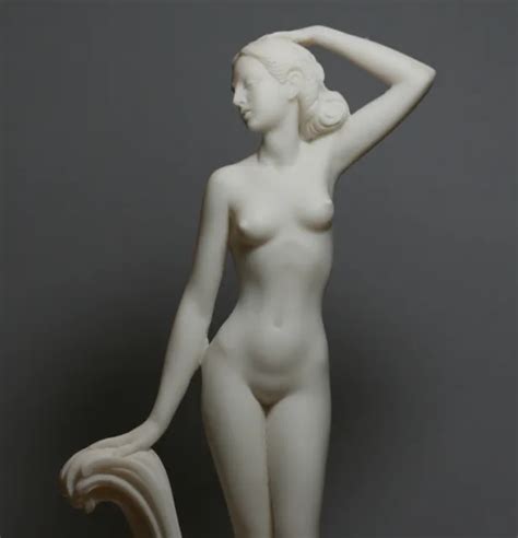 Goddess Aphrodite Venus Nude Female Figure Cast Marble Statue Sculpture