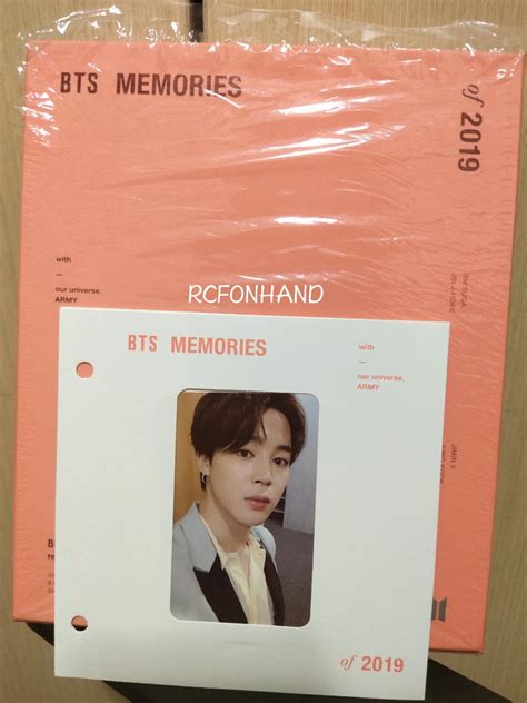 Onhand Bts Memories Of Jimin Bluray Photocard Pc With Br Set