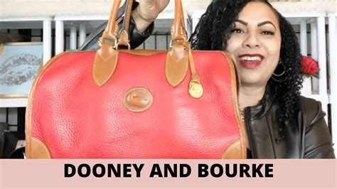 VINTAGE DOONEY AND BOURKE ALL WEATHER LEATHER GLADSTONE BAG DOONEY