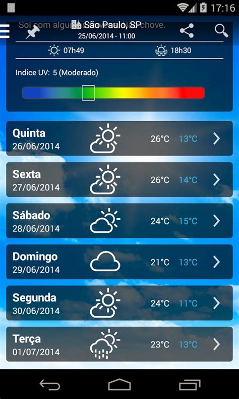 Download Climatempo Previsão do Tempo Baixaki