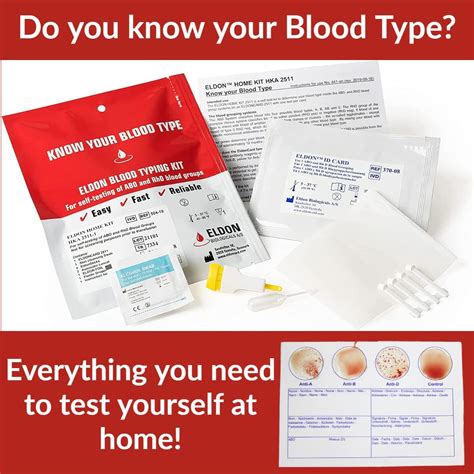 Eldon Blood Typing Kit 3