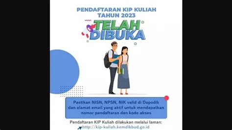 Pendaftaran Kip Kuliah 2023 Dibuka Cek Jadwal Cara Daftar Hingga Persyaratan Selengkapnya Di