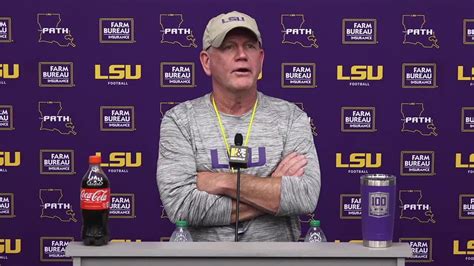 Watch Lsu Brian Kelly Talks Fixing Things In Open Date