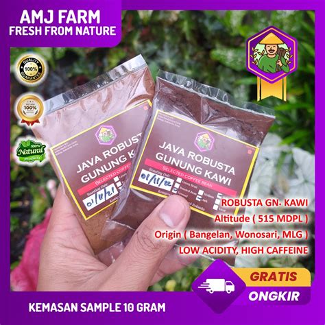 Jual KEMASAN BARU Bubuk Robusta Gunung Kawi 20 Gram Kemasan Testimoni