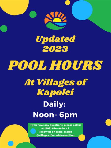 Pool – Villages of Kapolei Association