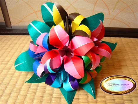 Origami Maniacs Bouquet Of Origami Lilies