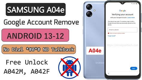 Samsung Galaxy A E Frp Bypass Android No Code Talkback Stop