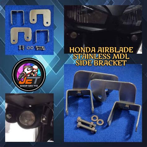 Honda Airblade Stainless Mdl Side Bracket Shopee Philippines